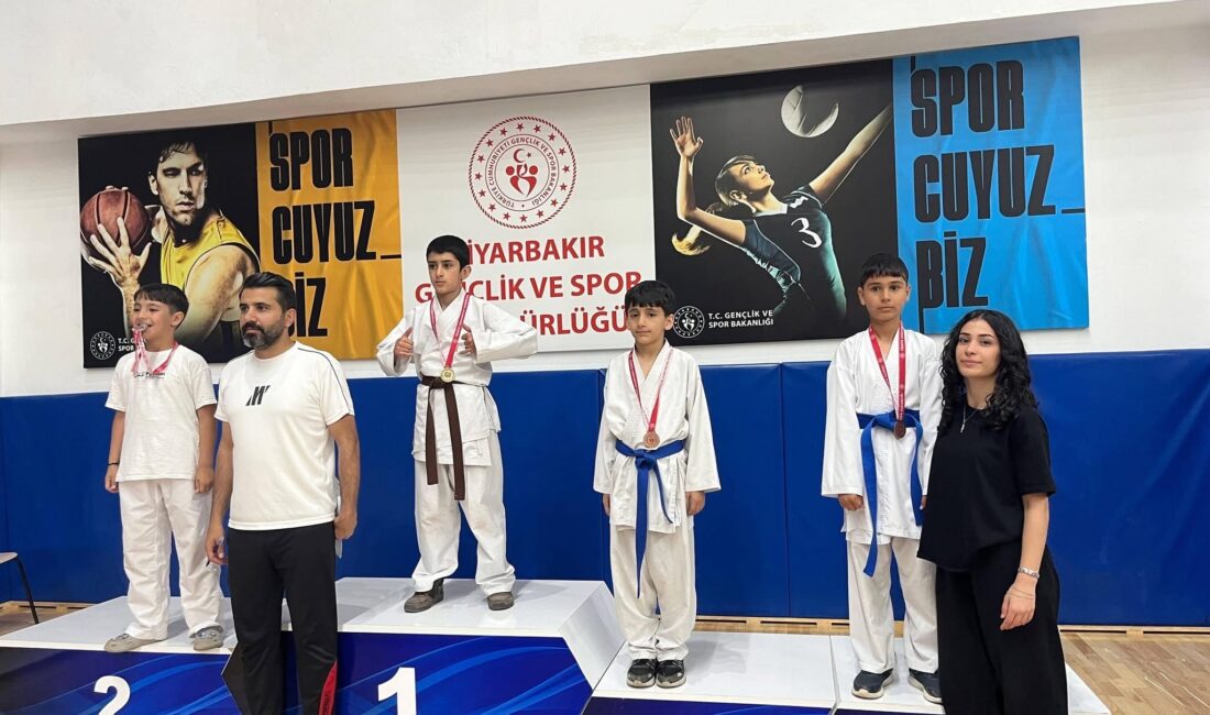 Diyarbakır'da düzenlenen karate şampiyonasında Çermikli sporcular madalyalarla döndü.
