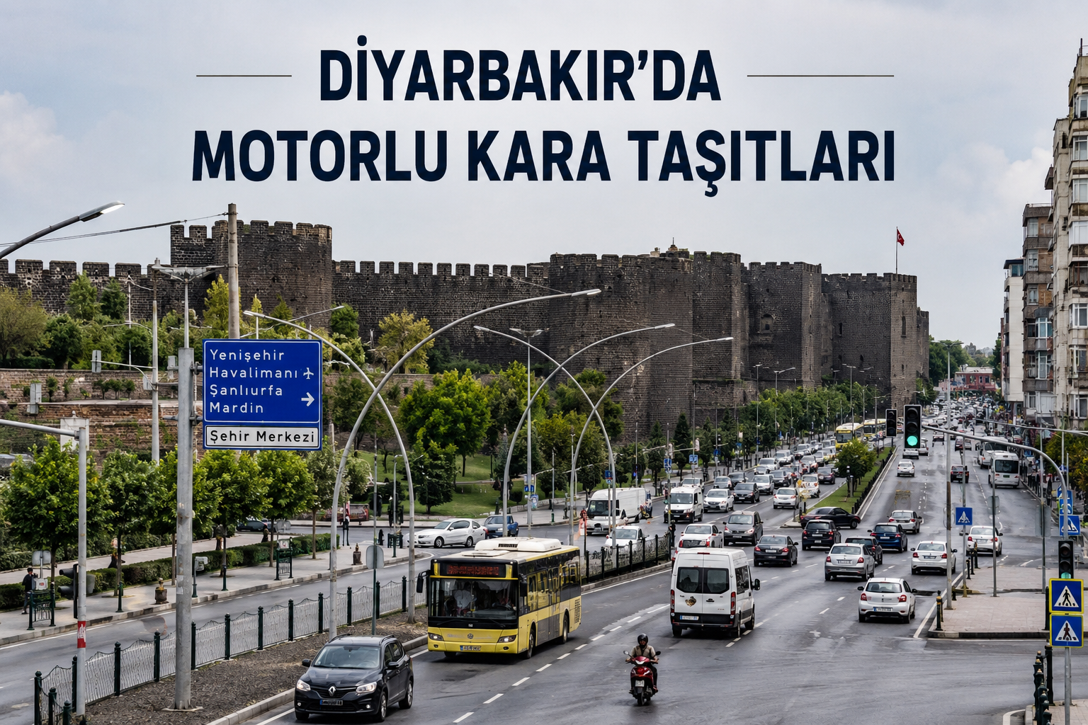Diyarbakır’da araç sayısı hızla artıyor: Otomobil ve motosiklet kullanımı zirvede