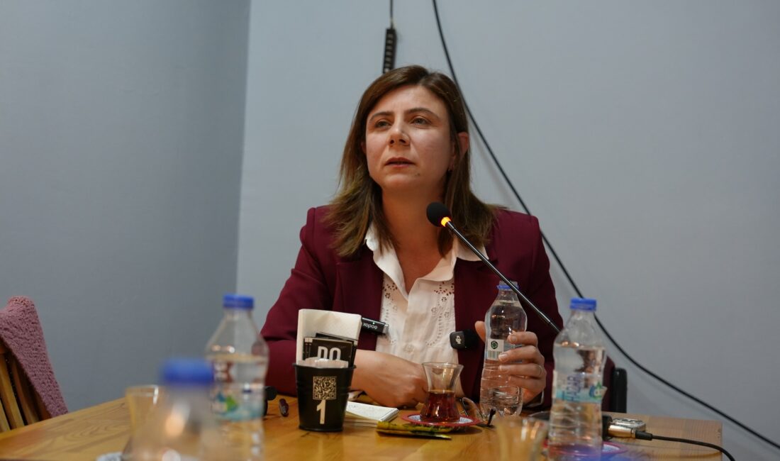 Diyarbakır Büyükşehir Belediyesi Eşbaşkanı Serra Bucak, Amed Edebiyat Evi’nde düzenlenen