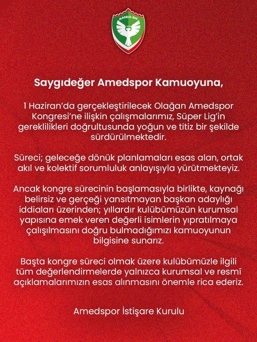 Sondakika: Amedspor’da başkan adaylıkları açıklaması!