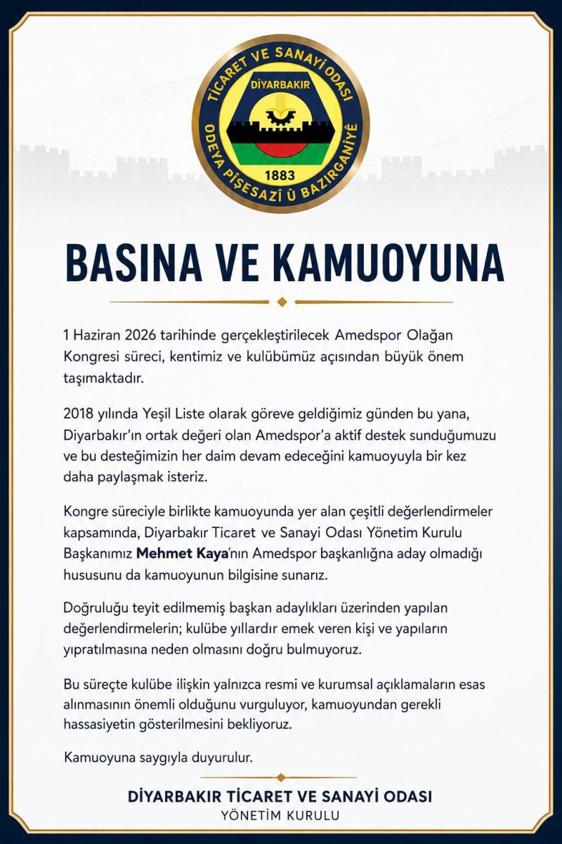 Mehmet Kaya Amedspor başkanlığına aday olmayacak!