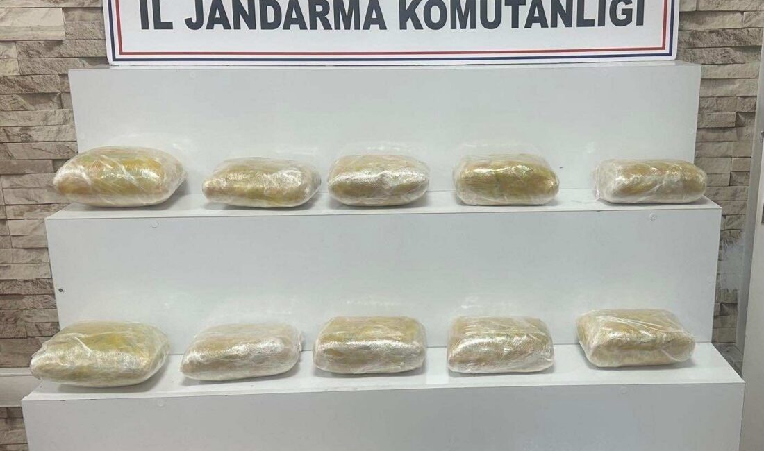 Diyarbakır'da jandarma ekiplerince düzenlenen operasyonda 198 kilo uyuşturucu madde ele