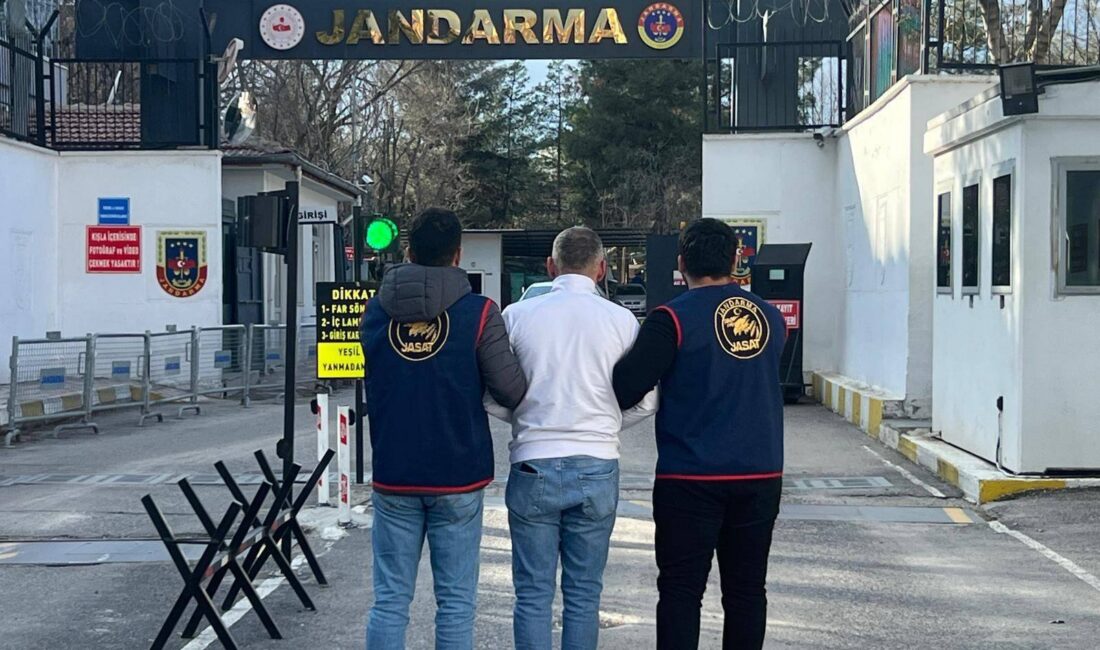 Diyarbakır'da jandarma ekiplerince düzenlenen operasyonlarda haklarında kesinleşmiş hapis cezası bulunan