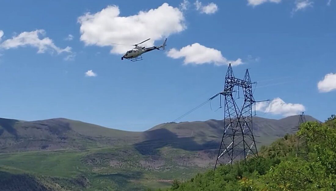 Diyarbakır'ın Çüngüş ilçesindeki Karakaya Barajında, Türkiye Elektrik İletim AŞ tarafından,