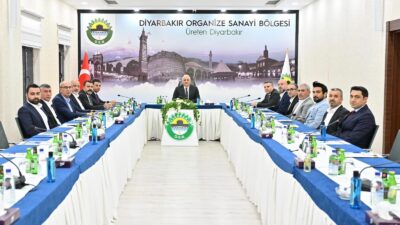 Yeni seçilen Diyarbakır Organize Sanayi Bölgesi (OSB) yönetimi ve müteşebbis
