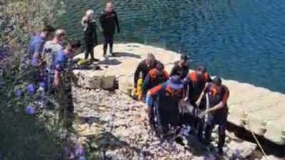 Diyarbakır'ın Eğil ilçesinde dün kaybolan şahsın bugün Eğil Baraj Gölü'nde
