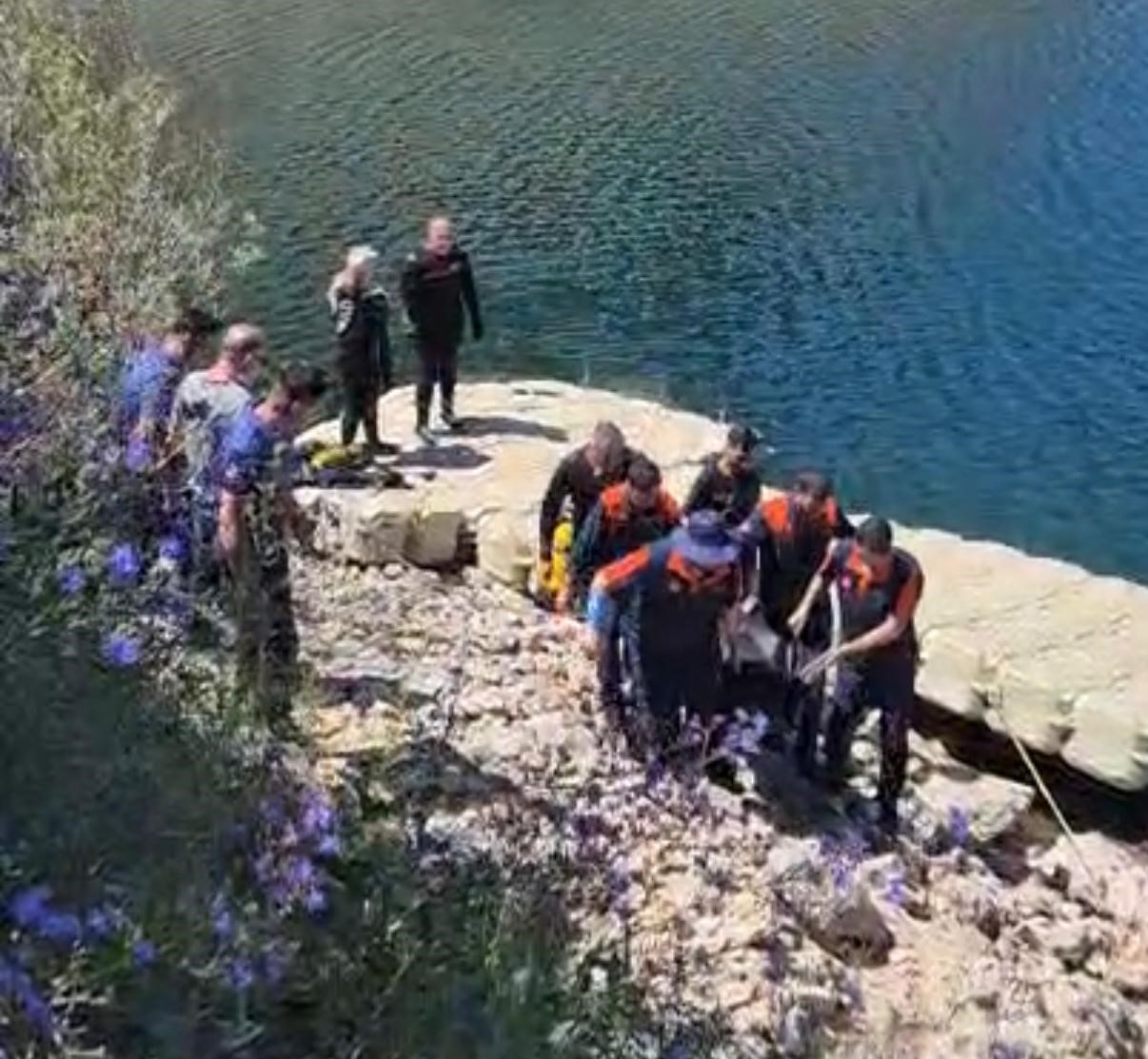 Diyarbakır'ın Eğil ilçesinde dün kaybolan şahsın bugün Eğil Baraj Gölü'nde