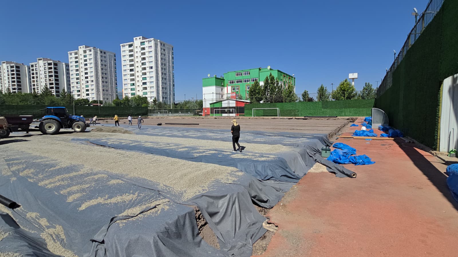 Amedspor’da yeni antrenman sahası çalışmaları sürüyor