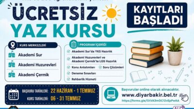 Diyarbakır Büyükşehir Belediyesi, öğrencilerin yaz tatilini verimli değerlendirmeleri ve sınav