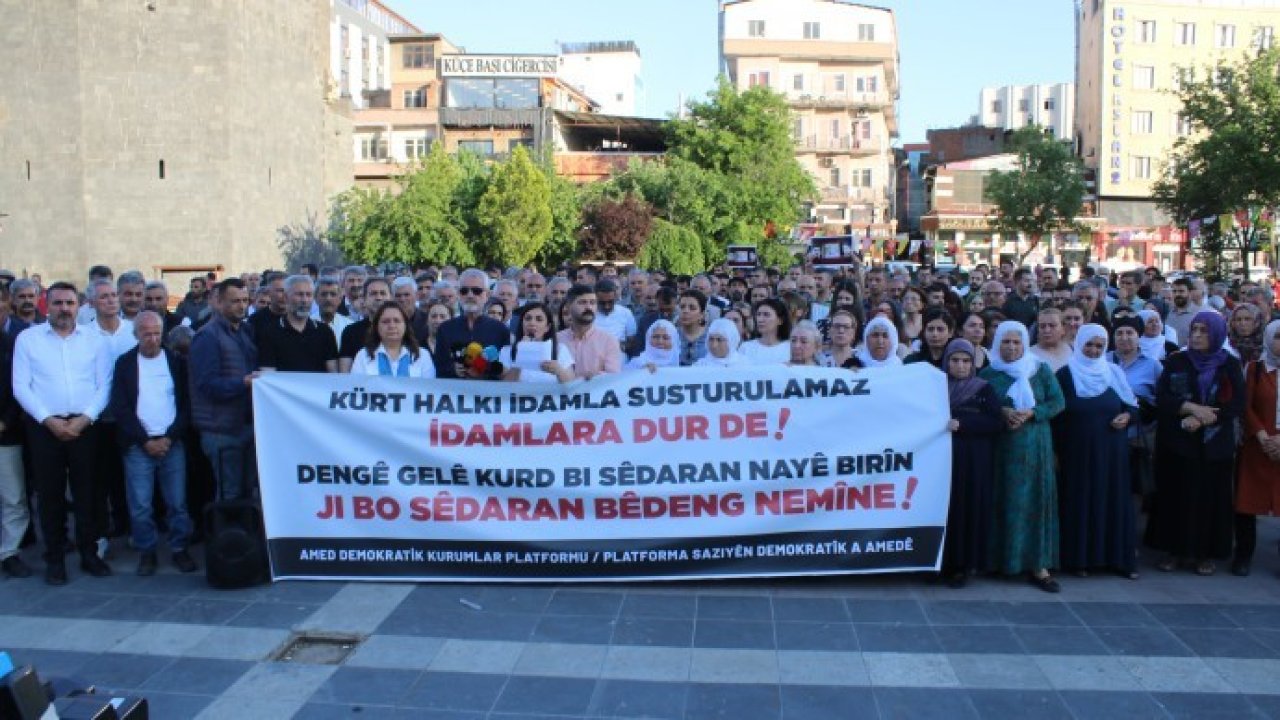 Diyarbakır’da Demokratik Kurumlar Platformu, İran’da gerçekleştirilen idamlar ve siyasi infazları
