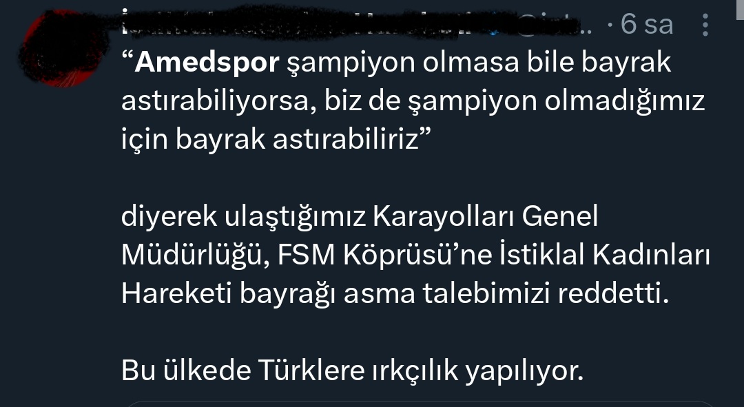Amedspor bayrağı FSM Köprüsü’ne asıldı, sosyal medyada nefret içerikli yorumlara maruz kaldı!