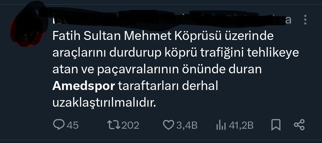 Amedspor bayrağı FSM Köprüsü’ne asıldı, sosyal medyada nefret içerikli yorumlara maruz kaldı!
