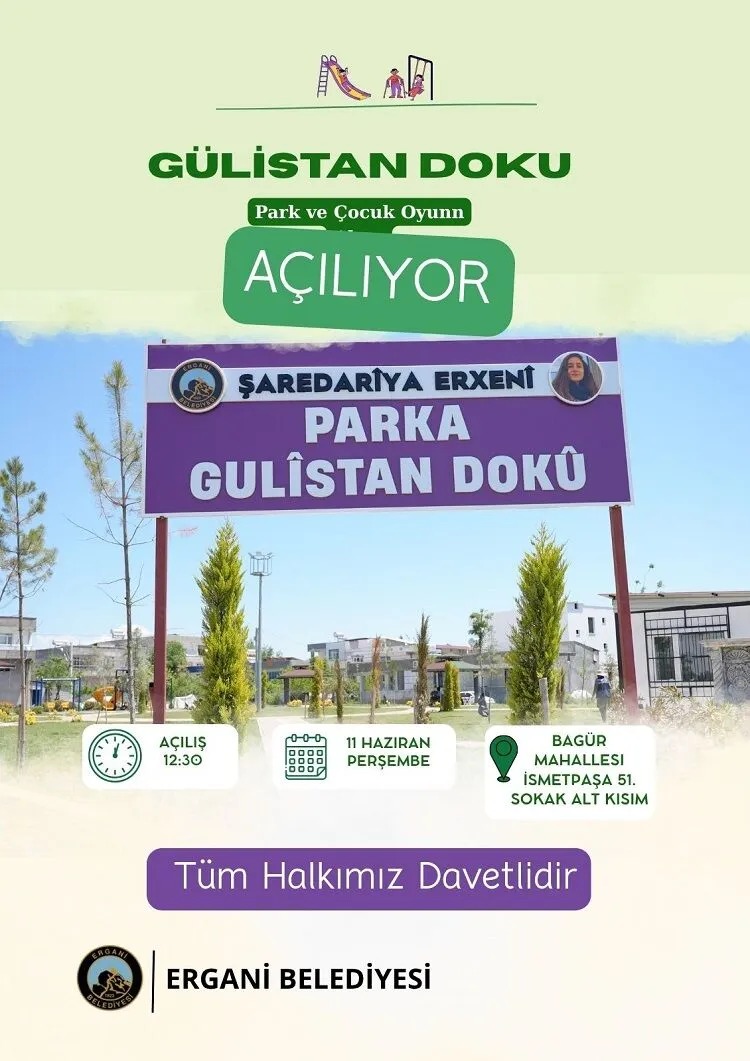 2020’den beri akıbeti bilinmeyen Gülistan Doku’nun adı, memleketi Diyarbakır’ın Ergani