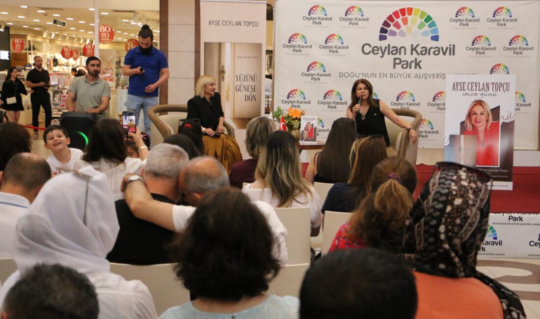 Diyarbakır’da, Ceylan Karavil Park AVM’de yazar Ayşe Ceylan Topçu’nun imza