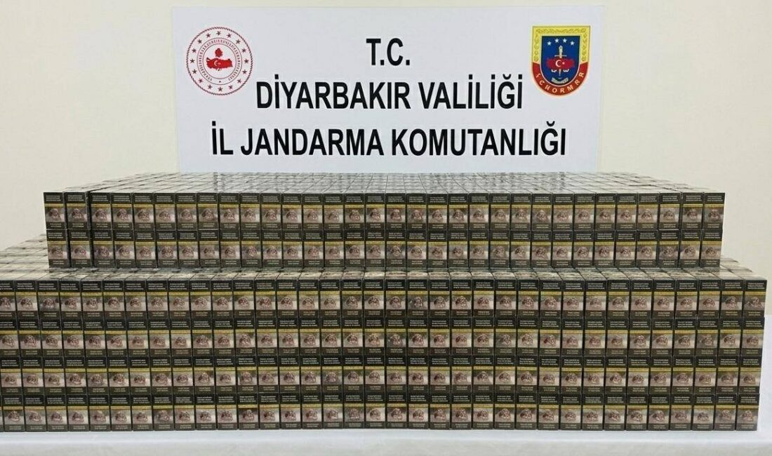 Diyarbakır’da düzenlenen kaçakçılık operasyonlarında 14 bin 988 paket kaçak sigara