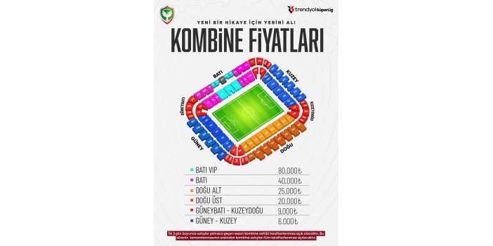Amedspor'da kombine bilet fiyatları açıklandı