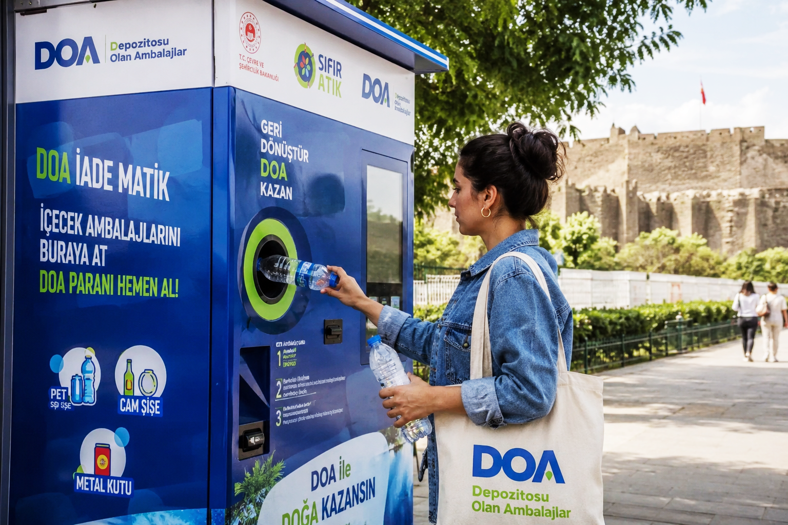 Plastik şişe artık çöpe değil cebe gidecek: DOA sistemi Diyarbakır'da yeni dönemi başlatıyor