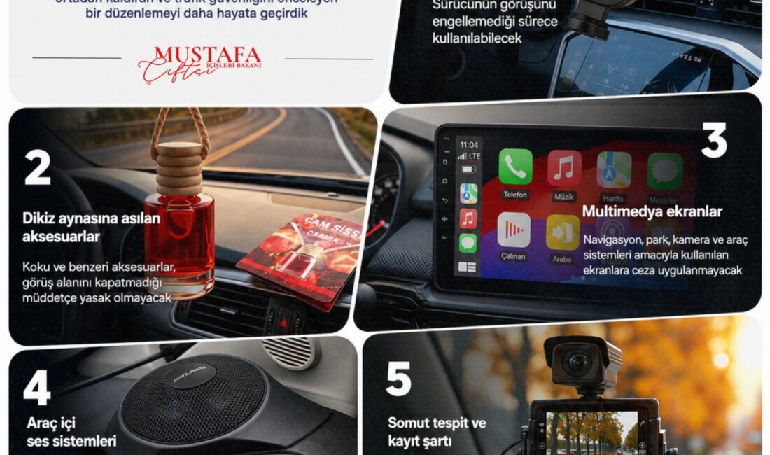 İçişleri Bakanı Mustafa Çiftçi, Karayolları Trafik Yönetmeliği’nde yapılan yeni düzenleme