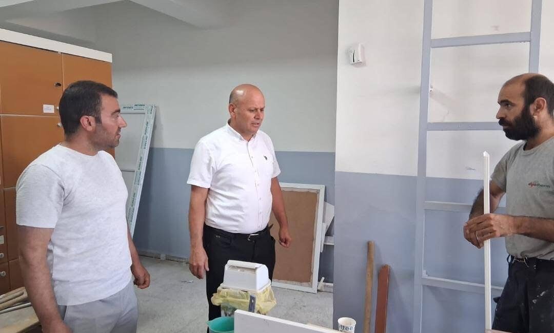 Diyarbakır'ın Çermik ilçesinde okullar 2026-2027 eğitim ve öğretim sezonuna hazırlanıyor.
