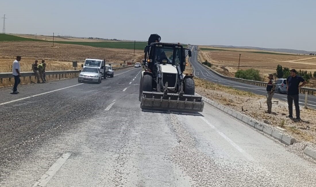 Diyarbakır'ın Çınar ilçesinde hafriyat kamyonunun devrilmesi sonucu sürücü yaralandı.