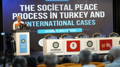 Diyarbakır'da düzenlenen uluslararası barış konferansında, Türkiye'nin barış süreci ile İrlanda,