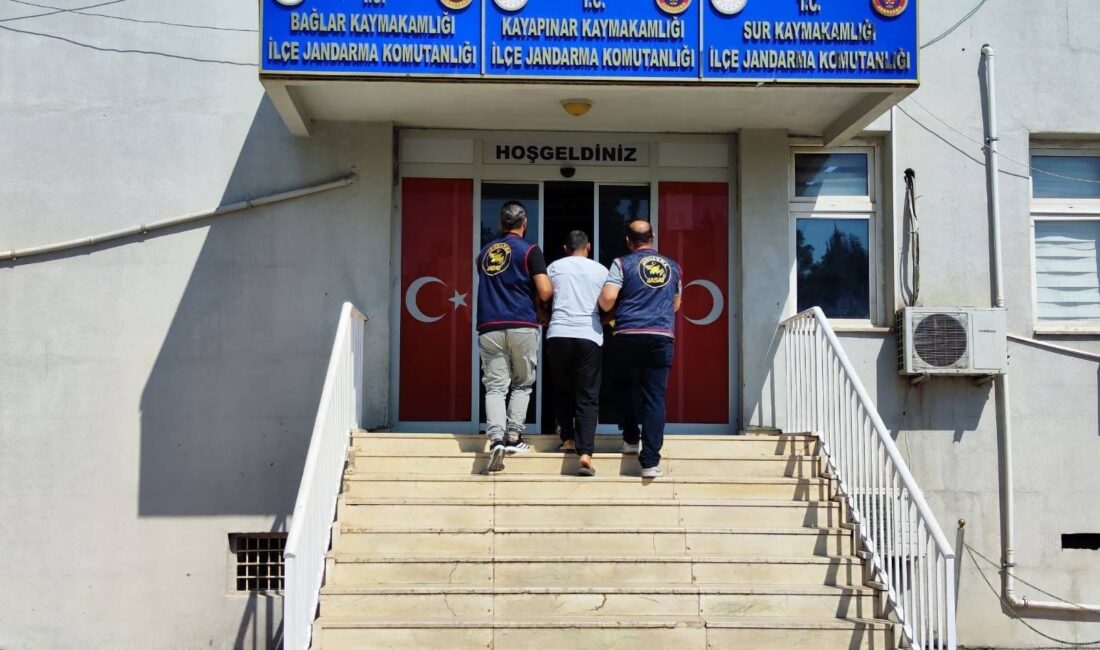 Diyarbakır'da jandarma ekiplerince düzenlenen operasyonlarda haklarında kesinleşmiş hapis cezası bulunan