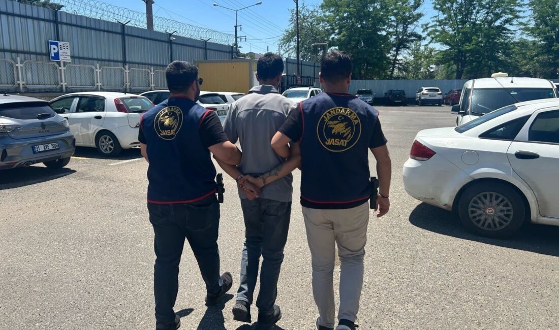 Diyarbakır’da jandarma ekiplerince düzenlenen operasyonlarda haklarında kesinleşmiş hapis cezası bulunan