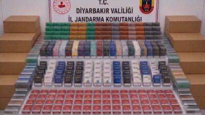 Diyarbakır'da çok sayıda gümrük kaçağı ürün ele geçirilirken 28 şüpheli
