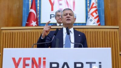 Meclis'te gerçekleştirdiği ilk açık grup toplantısında konuşan Yeni Parti Genel