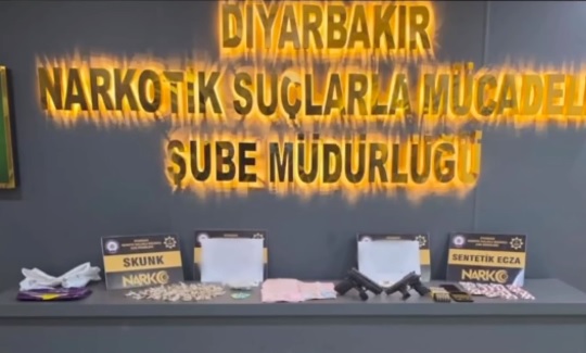Diyarbakır’da uyuşturucu operasyonu: 2 şüpheli ve 2 çocuk tutuklandı