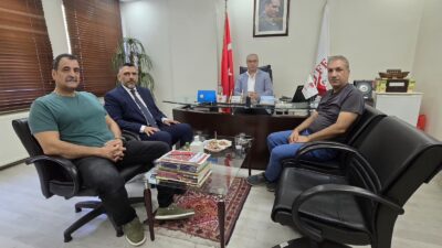Güneydoğu Gazeteciler Cemiyeti (GGC) Başkanı Felat Bozarslan, Başkan Vekili Aytaç