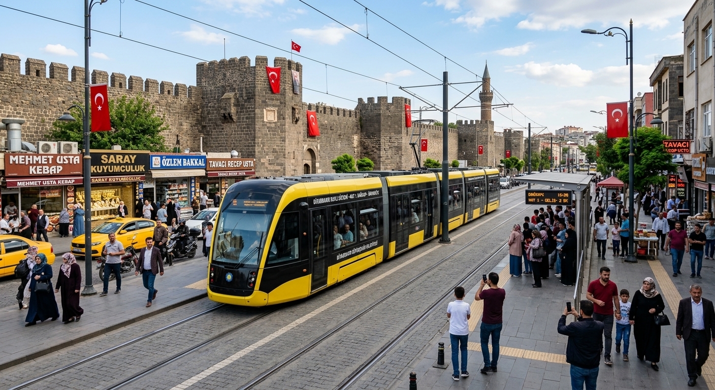 Diyarbakır’da her geçen gün büyüyen ulaşım sorunu, kentte raylı sistem