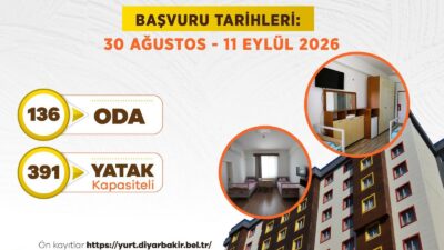 &nbsp; &nbsp; Diyarbakır Büyükşehir Belediyesinin, üniversite eğitimi için il dışından