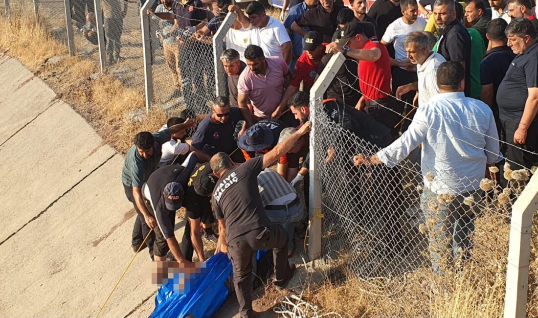Diyarbakır'ın merkez Bağlar ilçesinde serinlemek için sulama kanalına giren 22