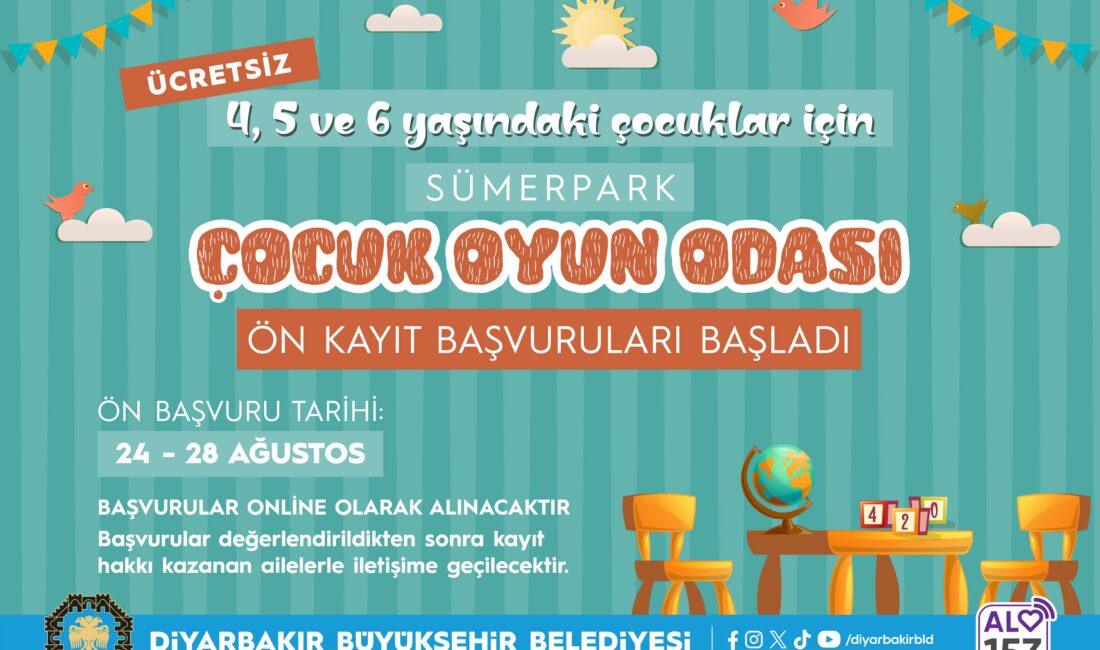 Diyarbakır Büyükşehir Belediyesi Sümerpark Çocuk Oyun Odasının 2026–2027 dönemi ön