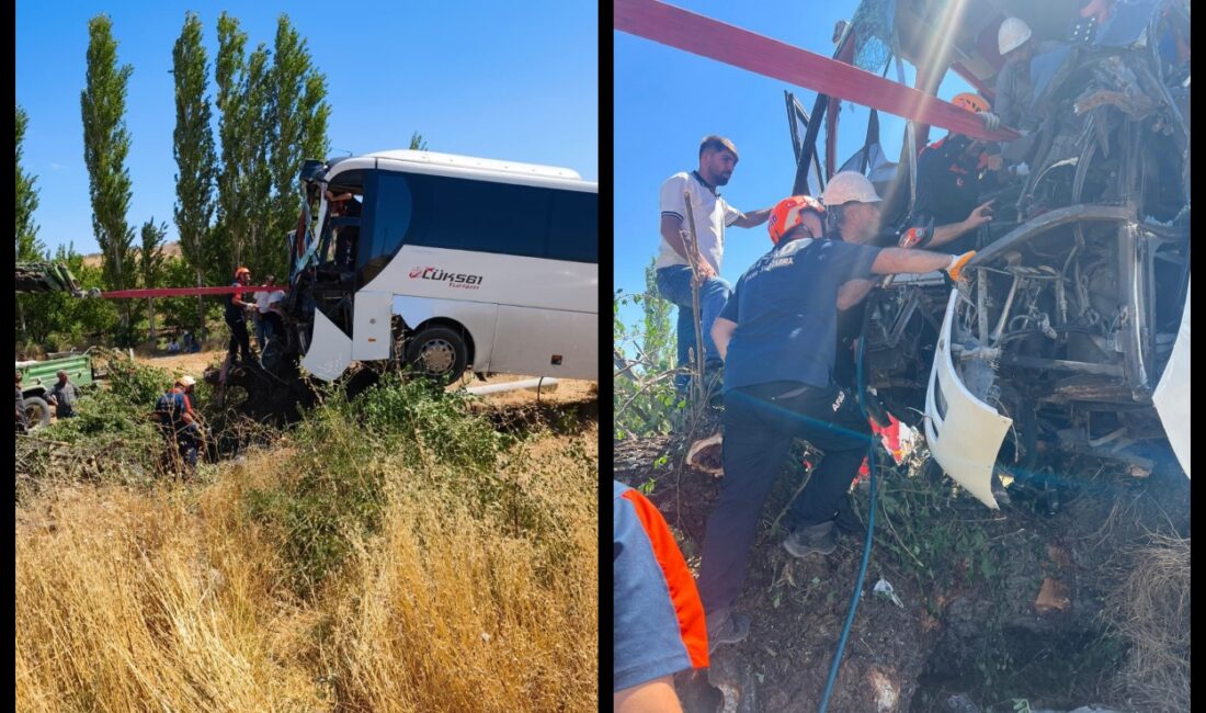 Diyarbakır-Bingöl karayolunda, sürücüsünün direksiyon hakimiyetini kaybettiği yolcu otobüsü, şarampole yuvarlanıp