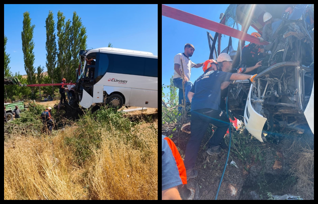 Diyarbakır-Bingöl karayolunda, sürücüsünün direksiyon hakimiyetini kaybettiği yolcu otobüsü, şarampole yuvarlanıp
