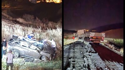Diyarbakır’ın Lice ilçesinde bir araç, sollama yaptığı sırada karşı yönden