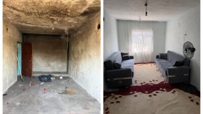 Diyarbakır'da, Eğil Belediyesi, tek başına yaşayan vatandaşın evini elden geçirerek