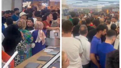 Diyarbakır'da bir mağaza açılışında izdiham yaşandı. Kapıların açılmasıyla birlikte vatandaşlar