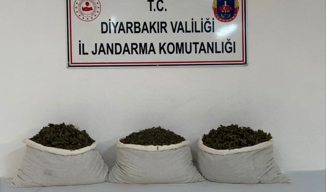 Diyarbakır'da düzenlenen operasyonda 19.4 kilo esrar maddesi ele geçirilirken, 33
