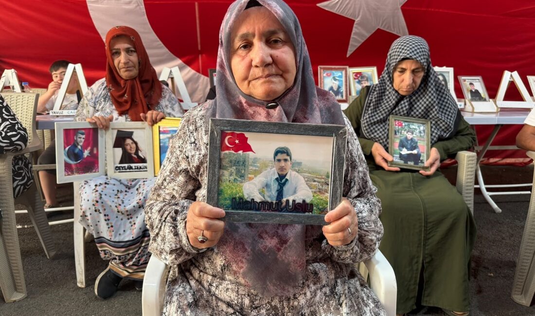 Diyarbakır'da 2019 tarihinden itibaren eski HDP binası önünde çadır kuran