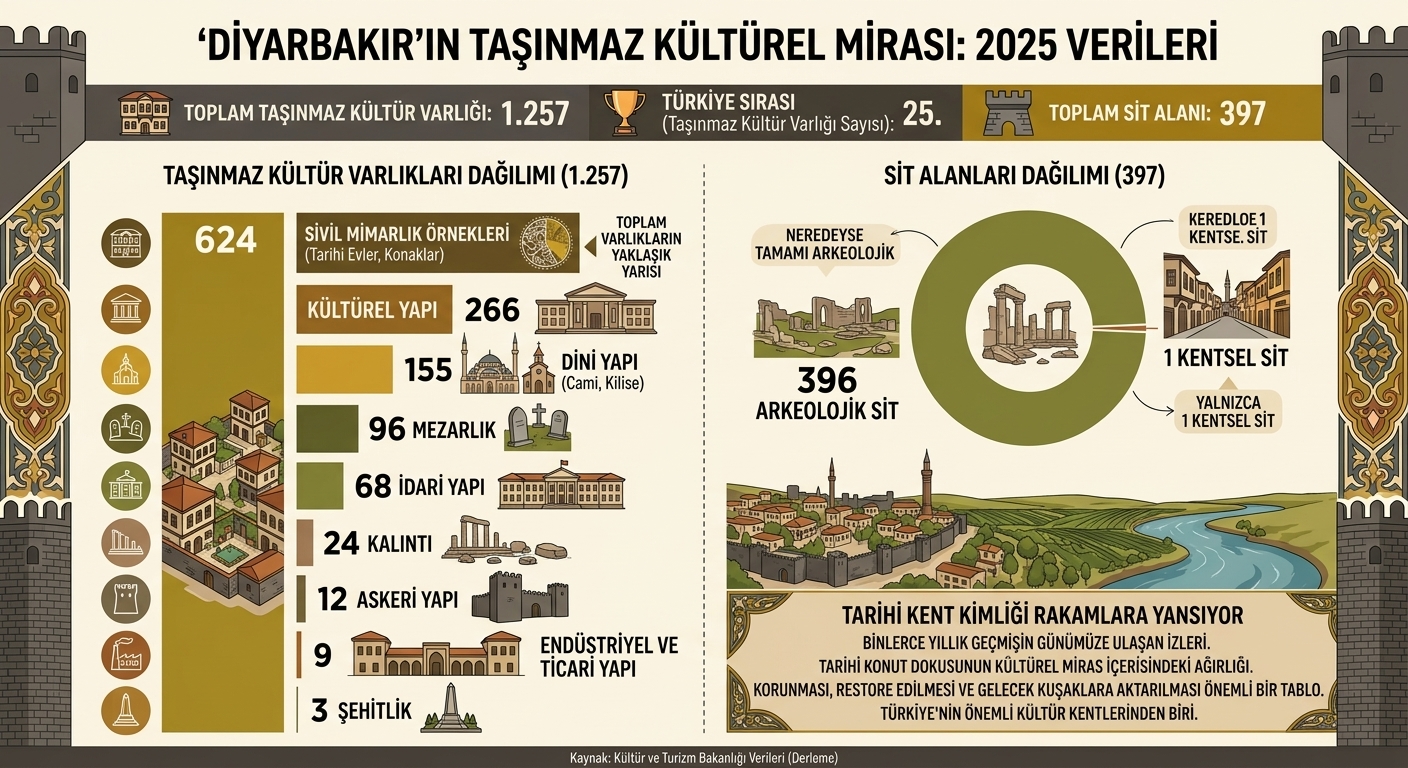 Diyarbakır’ın kültürel mirası 2025’te de dikkat çekti