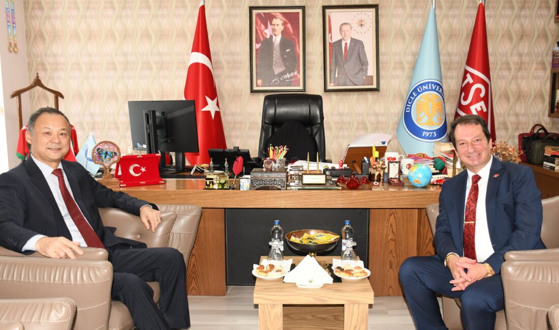 Kırgız Cumhuriyeti Ankara Büyükelçisi Ruslan Kazakbaev ve beraberindeki heyet, Dicle
