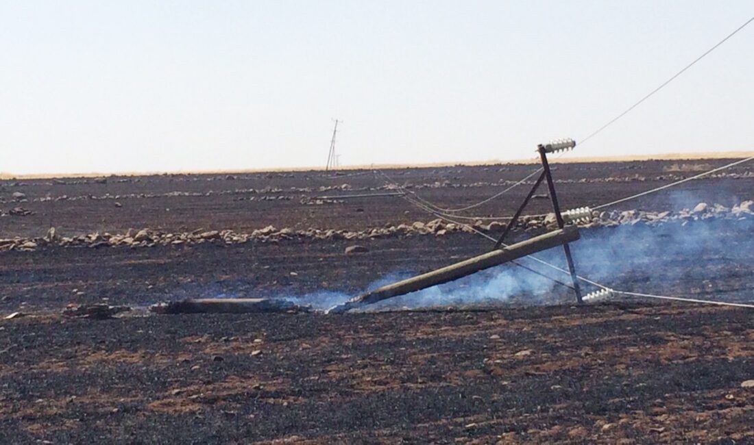 Dicle Elektrik, hasat dönemlerinde artış gösteren anız yangınlarının elektrik dağıtım