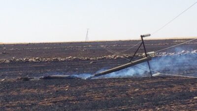 Dicle Elektrik, hasat dönemlerinde artış gösteren anız yangınlarının elektrik dağıtım