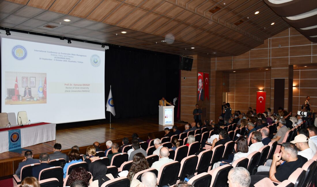 Dicle Üniversitesi ev sahipliğinde düzenlenen Uluslararası Sürdürülebilir Su Yönetimi: Bilim,