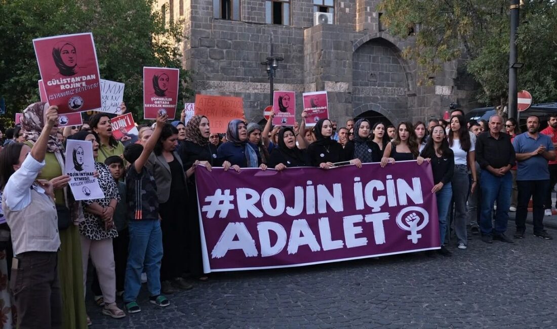Diyarbakır’da kadınlar, Van’da yaşamını yitiren Rojin Kabaiş için adalet talebiyle
