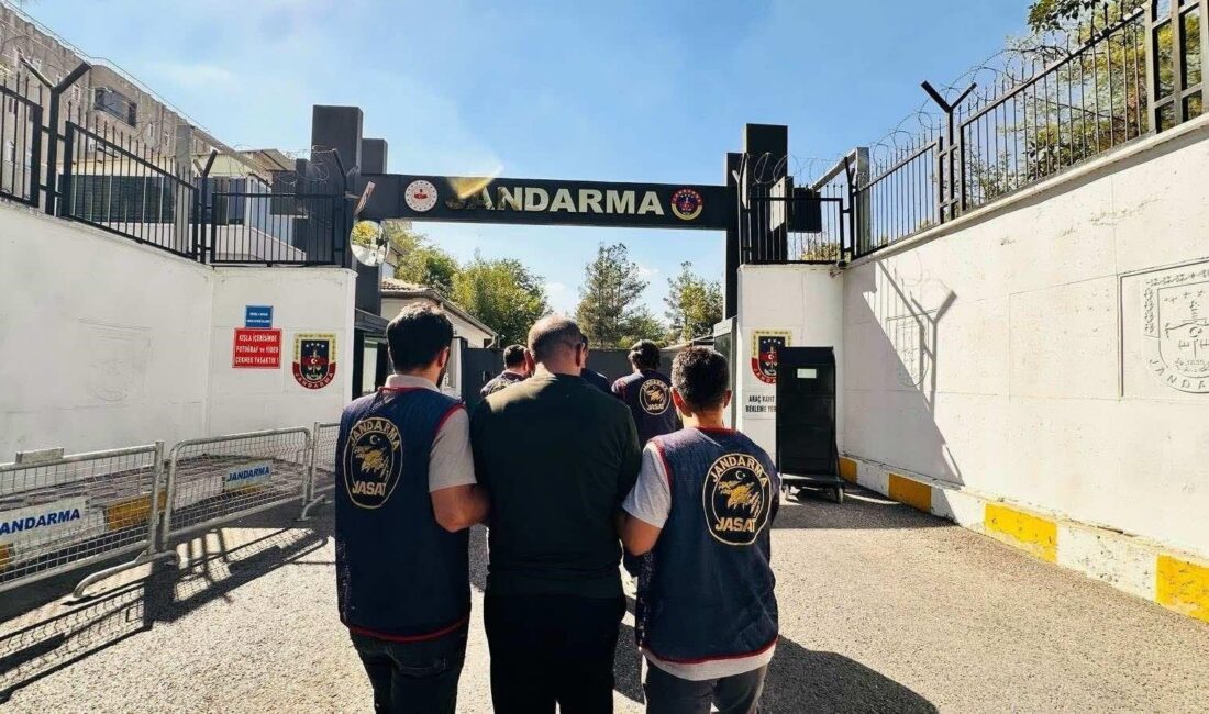 Diyarbakır’da jandarma ekiplerince düzenlenen operasyonlarda haklarında kesinleşmiş hapis cezası bulunan