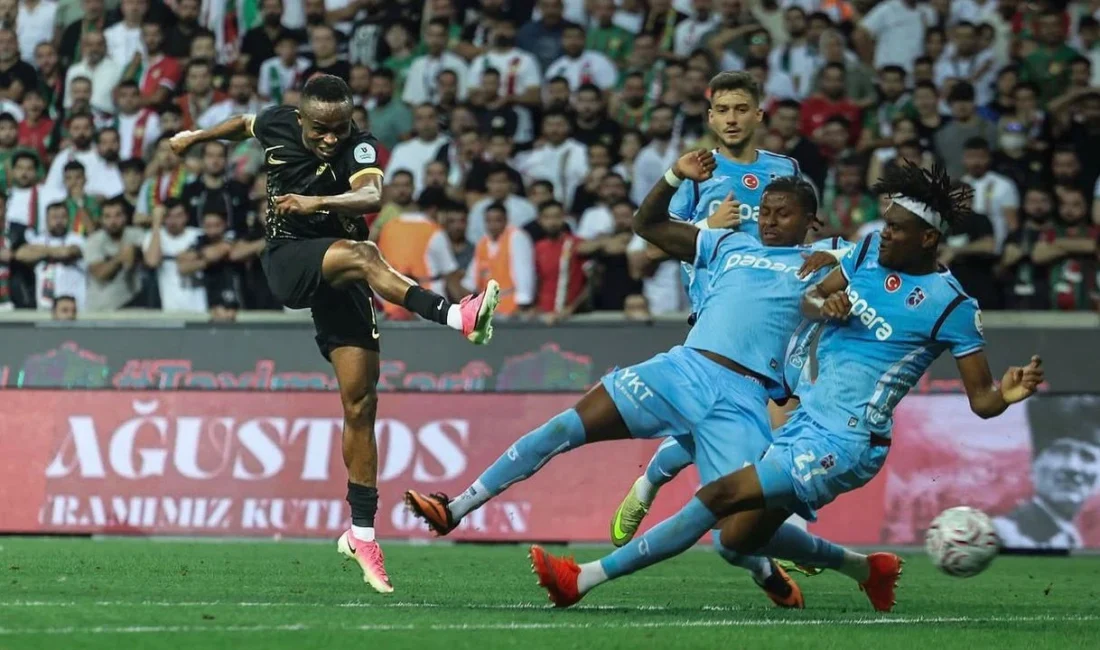 Amedspor’un Trabzonspor’u 2-1 mağlup ettiği karşılaşmada takımının ilk golünü kaydeden